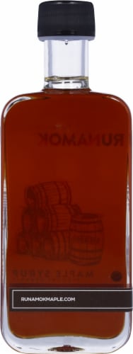 Runamok® Maple Bourbon Barrel Aged Maple Syrup Perspective: back