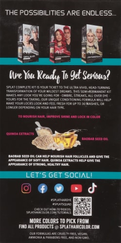 Splat® Tantalizing Teal Hair Color Perspective: back