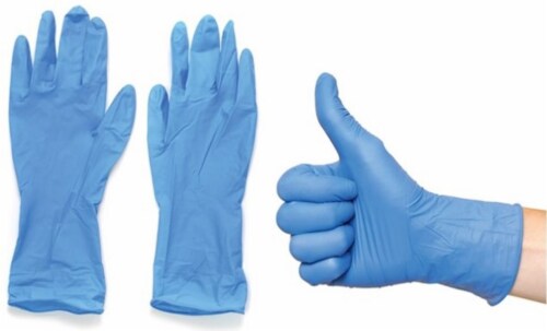 Viloe Extra Large Nitrile Disposable Gloves Perspective: back