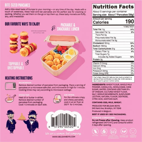 Belgian Boys® Mini Puff Pancakes Perspective: back