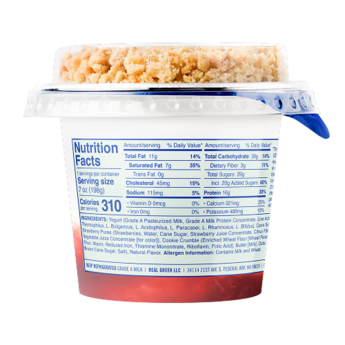 Ellenos® Limited Edition Strawberry Shortcake Real Greek Yogurt Perspective: back
