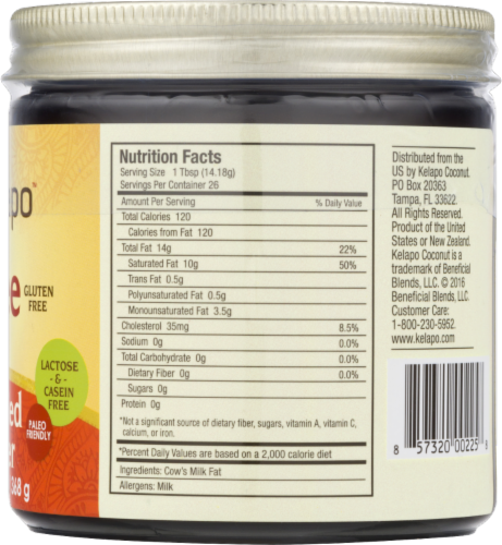 Kelapo® Ghee Clarified Butter Perspective: back