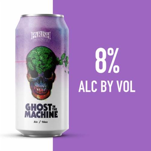 Parish Brewing Ghost In The Machine Pale Ale Craft Beer Perspective: back