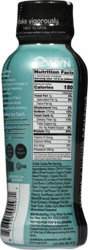 OWYN™ Cold Brew Coffee Plant-Based Protein Drink Perspective: back