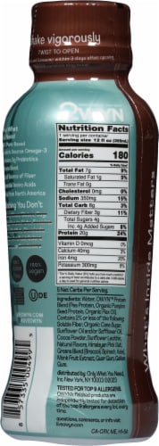 OWYN™ Dark Chocolate Plant-Based Protein Drink Perspective: back