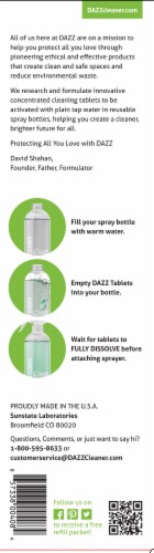 Dazz® Lemon Guava All Purpose Cleaner Kit Perspective: back