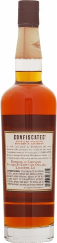 Kentucky Owl Confiscated Bourbon Whiskey Perspective: back