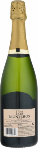 Cream Wine Company Los Monteros Cava Brut Sparkling Wine Perspective: back