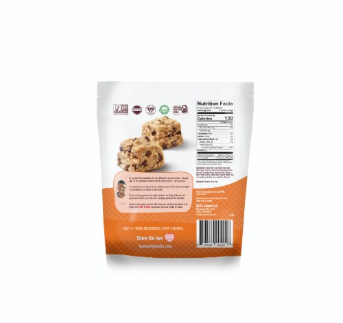 Heavenly Hunks® Chocolate Peanut Butter Cookies Perspective: back