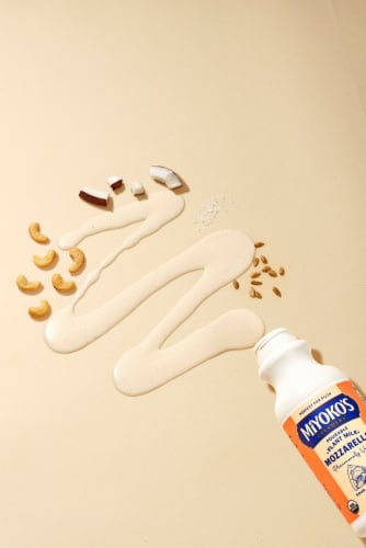 Miyoko's Creamery Pourable Plant Milk Mozzarella Perspective: back