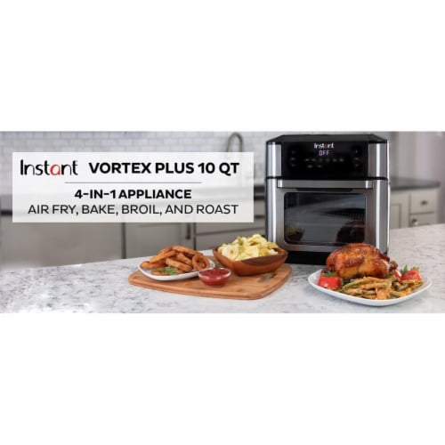 Instant Brands Vortex Plus Air Fryer Oven - Black/Silver Perspective: back