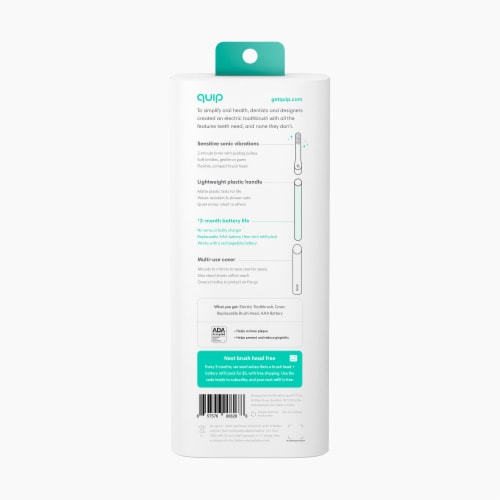 quip Plastic Electric Toothbrush - Green Perspective: back