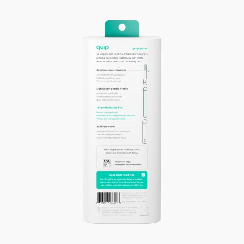 quip Plastic Electric Toothbrush - Green Perspective: back