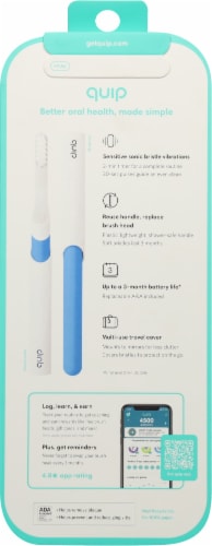 quip Sonic Toothbrush - Blue Perspective: back
