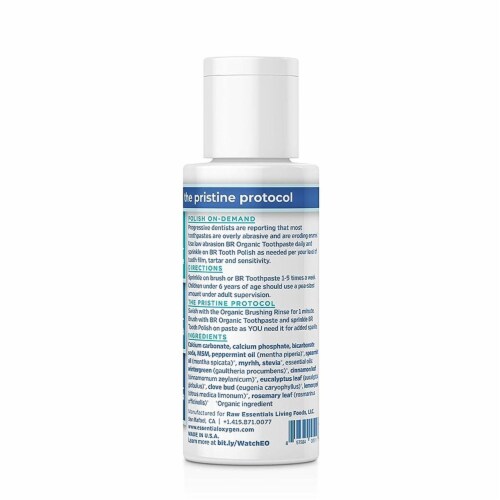 Essential Oxygen BR Fresh Mint Tooth Powder Perspective: back