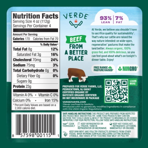 Verde® Organic Ground Beef