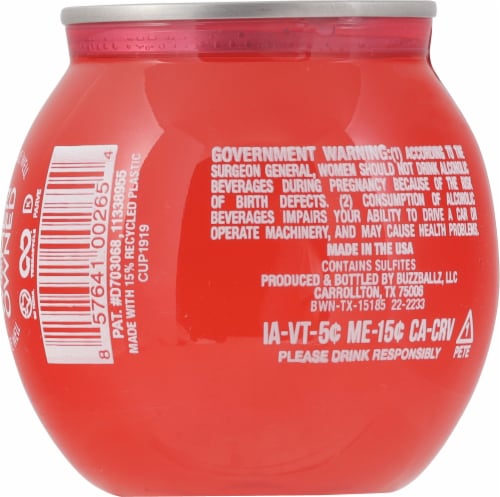 BuzzBallz Chillers Strawberry Chiller Perspective: back