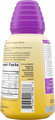 Zarbee's® Daily Immune Support with Elderberry Adult Dietary Supplement Perspective: back