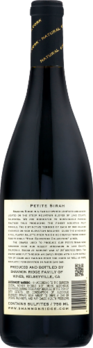 Shannon Ridge Petite Sirah Perspective: back