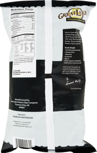 Great Lakes Salt Pepper N Onion Kettle Chips Perspective: back