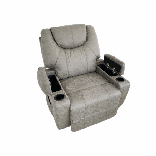 LifeSmart Power Lift Recline Massage Chair w Heating Cup