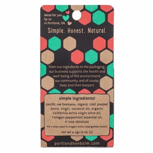 Portland Bee Balm Assorted Lip Balm Perspective: back