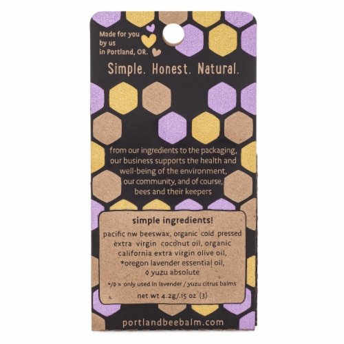Portland Bee Balm Assorted Lip Balm Perspective: back