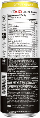 Lifeaid FitAid® Citrus Medley Athletic Recovery Dietary Supplement Drink Perspective: back