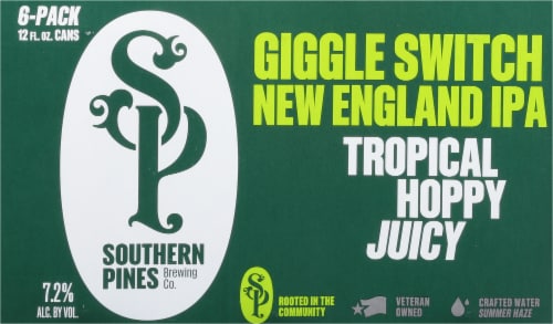 Southern Pines Brewing Co. Tropical Hoppy IPA Perspective: back