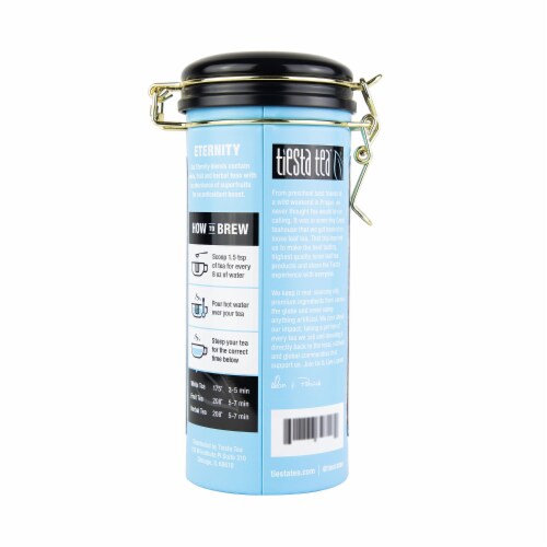 Tiesta Tea Eternity Blueberry Wild Child Hibiscus Loose Leaf Fruit Tea Perspective: back