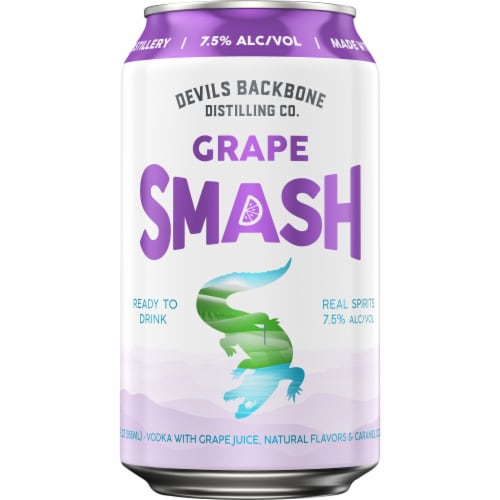 Devils Backbone Distilling Grape Smash Craft Cocktail Perspective: back
