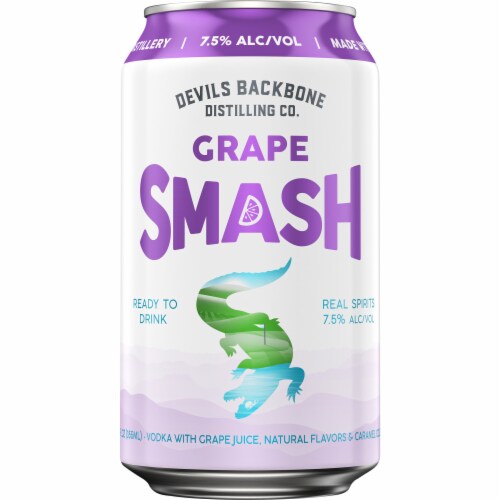 Devils Backbone Distilling Grape Smash Craft Cocktail Perspective: back