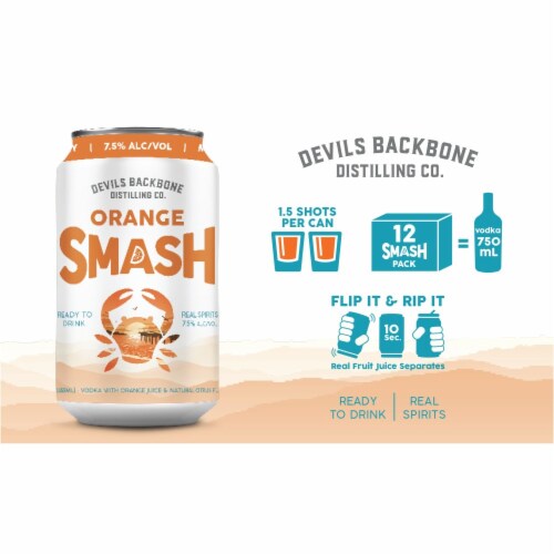 Devils Backbone Distilling Orange Smash Perspective: back