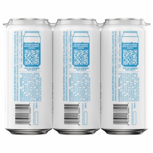 Devils Backbone Brewing Company Backbone Premium Lager Beer Perspective: back