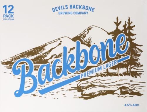 Devils Backbone Brewing Company Backbone Premium Lager Perspective: back