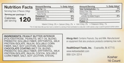 Keto Wise Peanut Butter Cup Patties Perspective: back