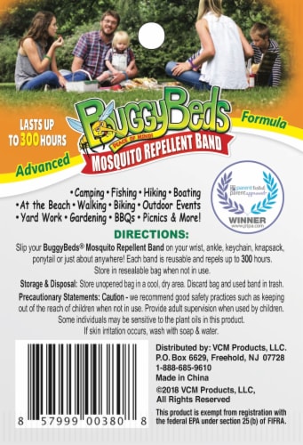 BuggyBands® Mosquito Repellent Band - Assorted Perspective: back