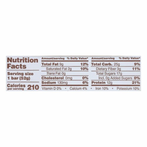 RXBAR® Banana Chocolate Walnut Protein Bars Perspective: back