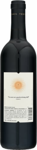 Tooth & Nail Red Blend Wine Perspective: back
