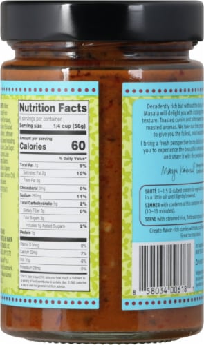 Maya Kaimal® Vegan Tikka Masala Indian Simmer Sauce Perspective: back