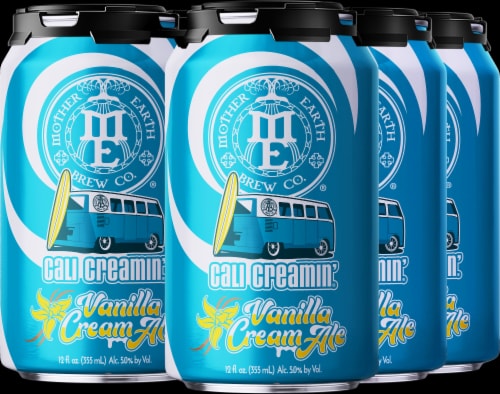 Mother Earth Cali Creamin' Vanilla Cream Ale Craft Beer Perspective: back