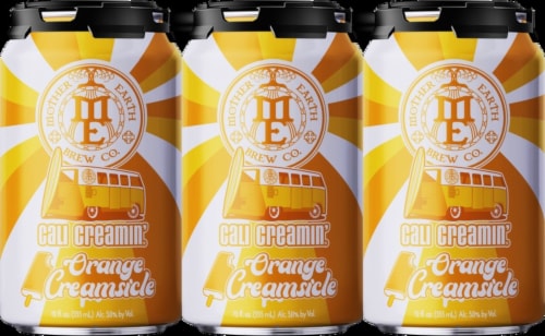 Mother Earth Cali Creamin' Creamsicle Citrus Cream Ale Craft Beer Perspective: back