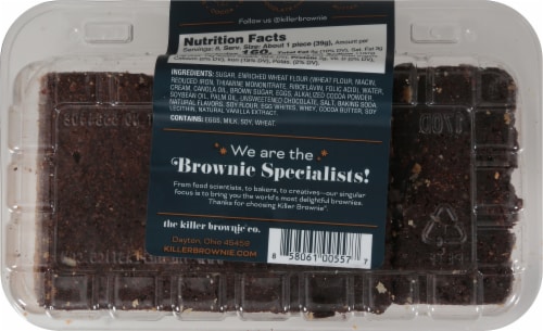 The Killer Brownie® Company Brookie Fudge Brownies Perspective: back