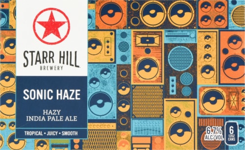 Starr Hill® Brewery Sonic Haze Hazy India Pale Ale Perspective: back