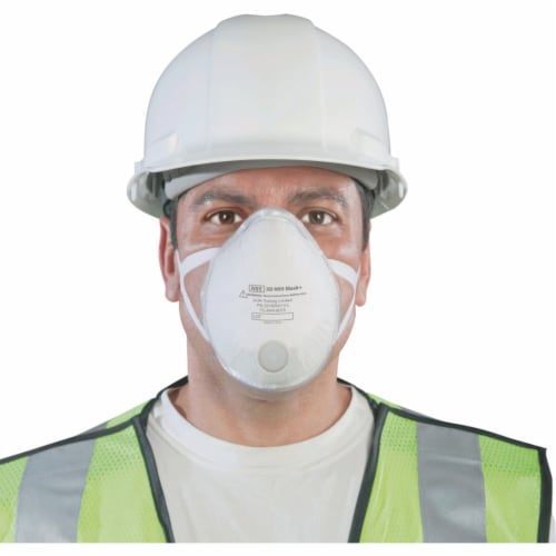 Softseal Large N95 360-Degree Silicone Seal 3D Respirator With Valve 16-90004 Perspective: back
