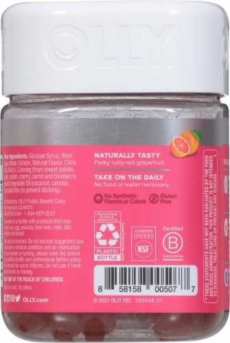 Olly Beauty Gummies Perspective: back