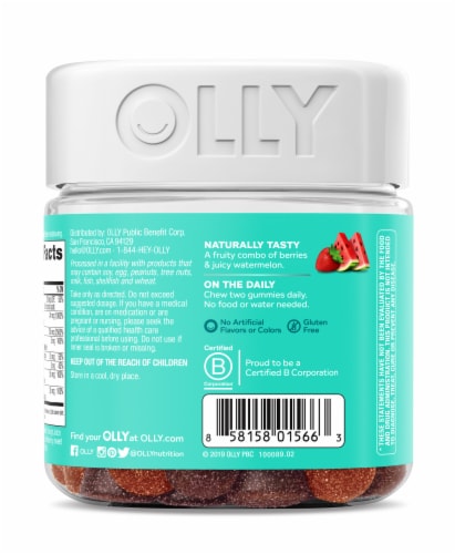Olly® Teen Girl Multi Gummies Perspective: back