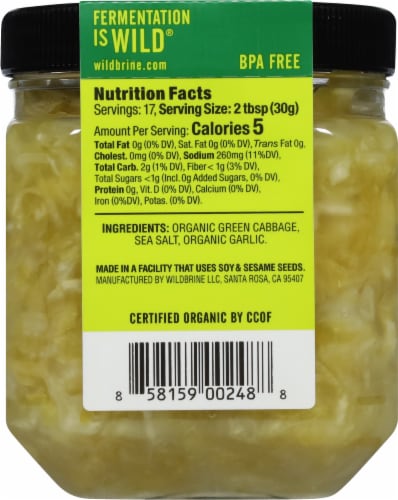 Wildbrine® Raw Organic Kraut Perspective: back