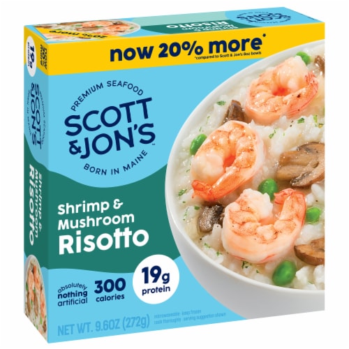 Scott & Jon's Gluten Free Shrimp Risotto Frozen Meal Perspective: back