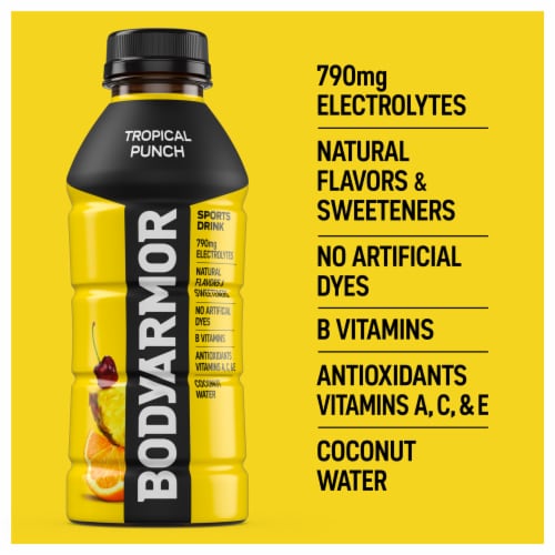 BODYARMOR SuperDrink Tropical Punch Sports Drink Perspective: back
